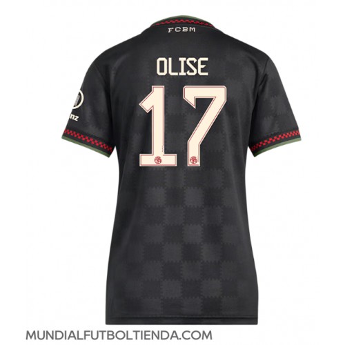 Camiseta Bayern Munich Michael Olise #17 Tercera Equipación Replica 2025-26 para mujer mangas cortas